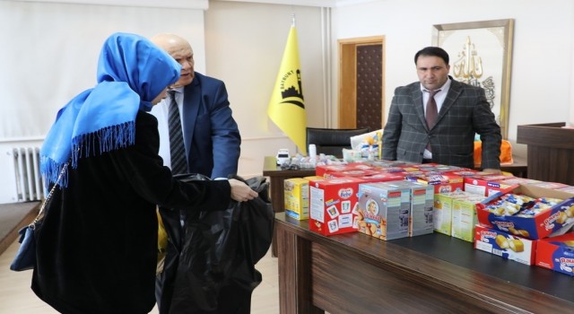 Belediyenin depremzedelere desteği sürüyor