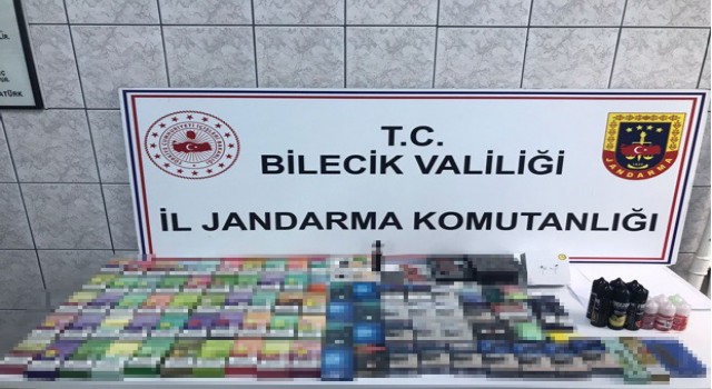 Bilecikte sigara ve elektronik eşya kaçakçılığı operasyonu