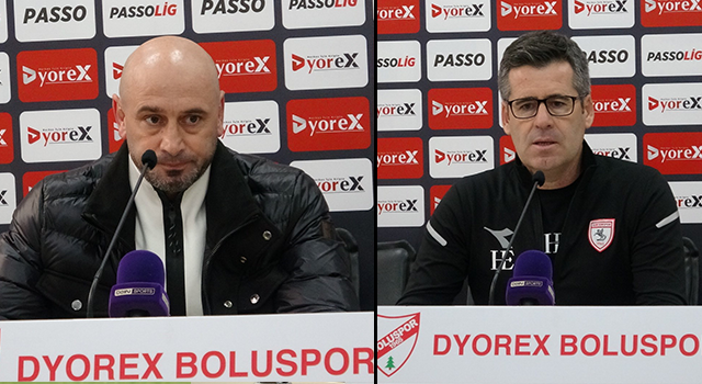 Boluspor-Samsunspor maçının ardından