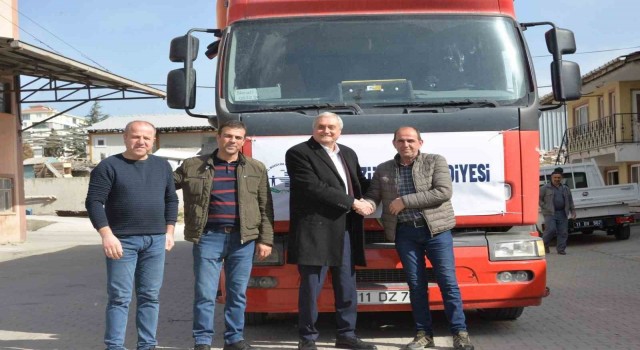 Bozüyük Belediyesi un yüklü 11inci yardım tırı Kahramanmaraşa yola çıktı