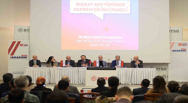 BTSOda ‘İnşaat Sektöründe Deprem Bilinci paneli düzenlendi