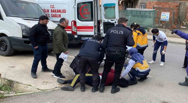 Cadde ortasında baygın halde bulundu