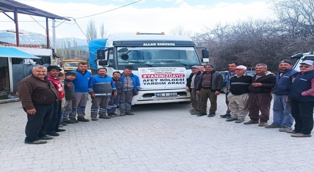 Çamelinden deprem bölgesine odun desteği