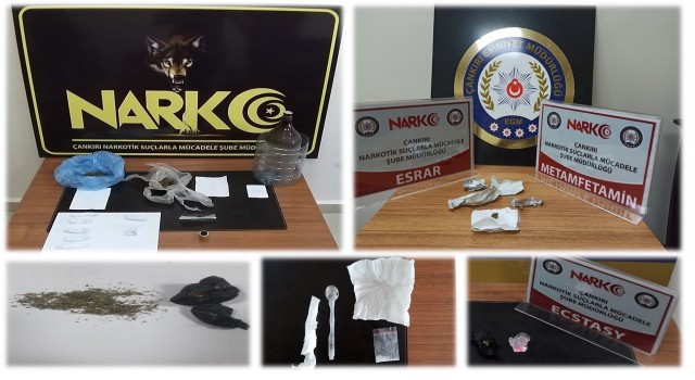 Çankırıda uyuşturucu operasyonunda 4 tutuklama