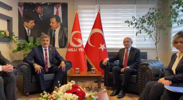 CHP Genel Başkanı Kılıçdaroğlu, Milli Yol Partisi Başkanı Çayırı ziyaret etti