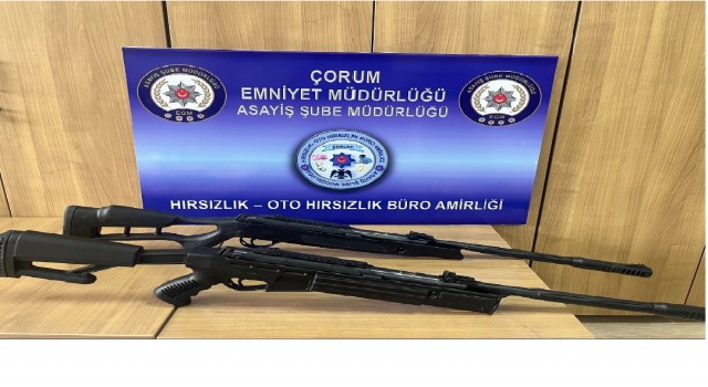 Çorumda 5 hırsızlık zanlısı yakalandı