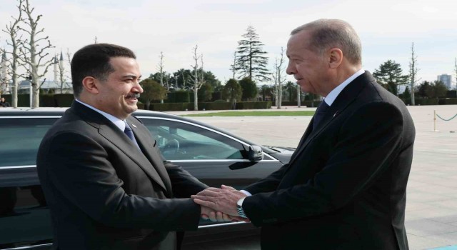 Cumhurbaşkanı Erdoğan, Irak Başbakanı es-Sudaniyi resmi törenle karşıladı
