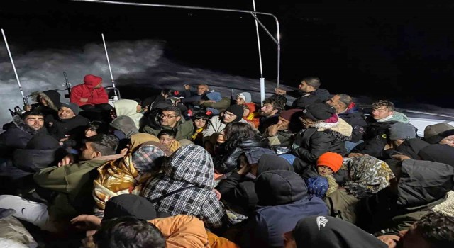 Datçada 59 düzensiz göçmen kurtardı