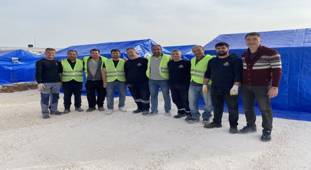 Denizli OSBden Adıyamana çadır kent