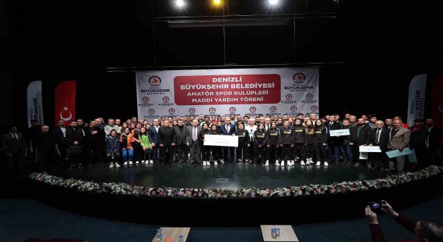 Denizlide 191 amatör spor kulübüne 3.3 milyon TLlik can suyu
