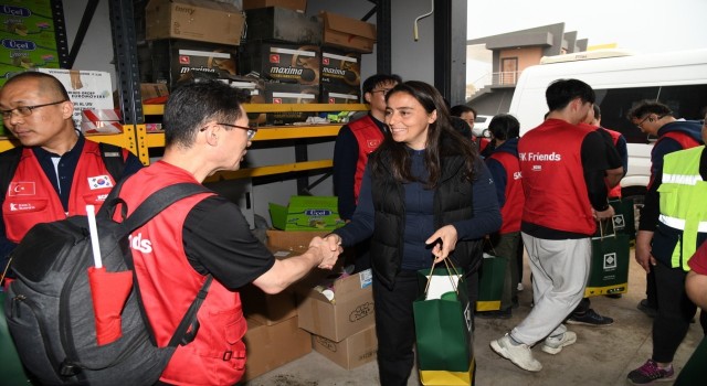 Deprem bölgesi Osmaniyeye gelen Güney Koreli gönüllüler, ülkelerine uğurlandı