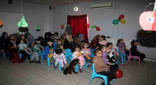 Depremzede çocuklar doyasıya eğlendi