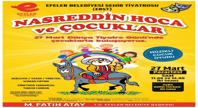 Efeler Belediyesi Şehir Tiyatrosundan iki oyun birden