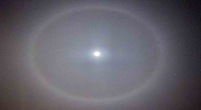 Elazığda Ay halesi oluştu