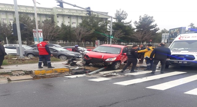 Elazığda trafik kazası: 1 yaralı