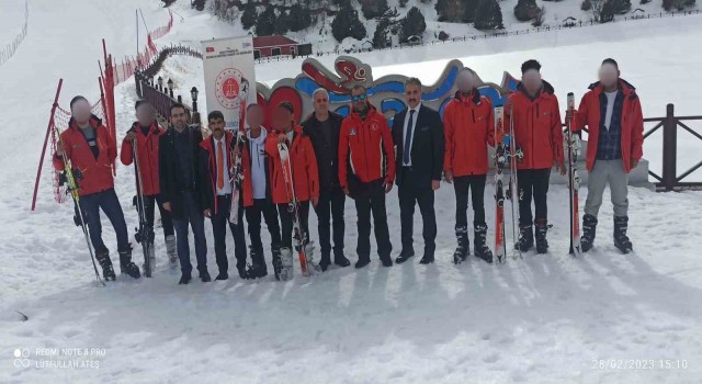 Erzincanda yükümlülere yönelik kayak etkinliği düzenlendi