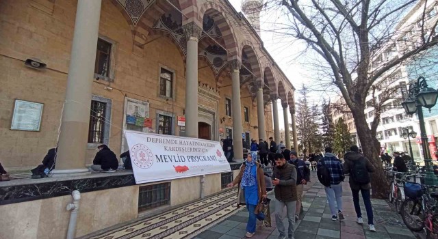 Eskişehirde depremde vefat edenler için Mevlid-i Şerif okundu