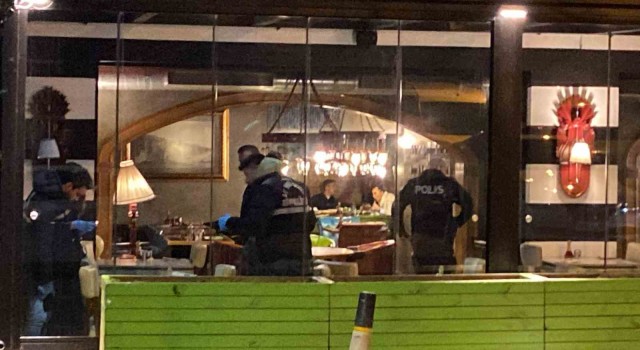 Etilerde lüks restoranda silahlı kavga: 1 yaralı