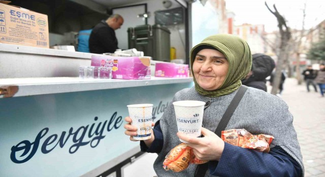 EYTliler Esenyurt Belediyesinin ikramlarıyla ısındı