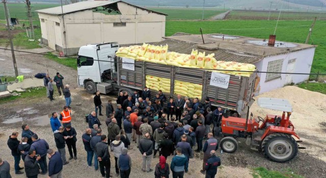 Gaziantepte arpa ve buğday üreticilerine gübre desteği