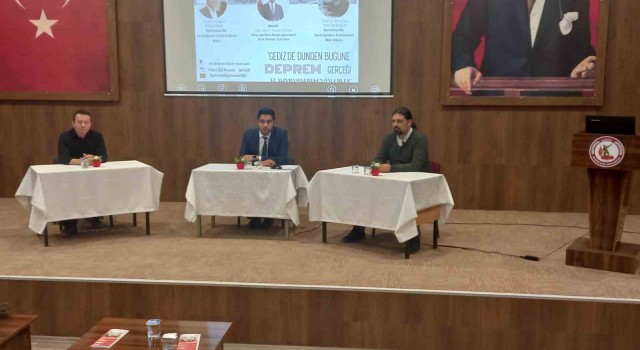 Gedizde deprem paneli