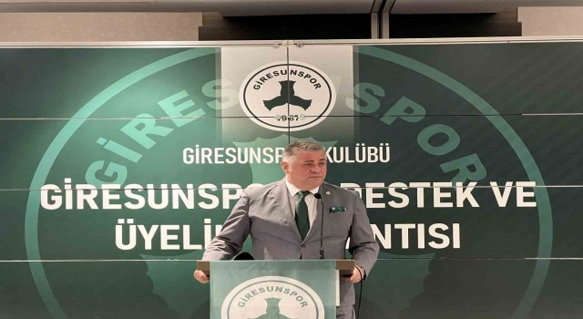 Giresunsporda destek ve üyelik toplantısı yapıldı