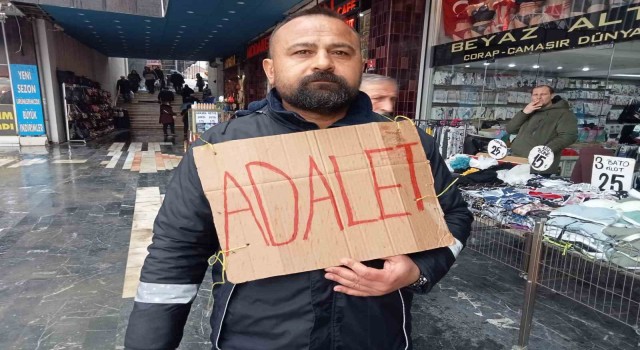 Haksız yere işten çıkarıldığını ileri süren işçi Tekirdağdan Ankaraya yürüdü