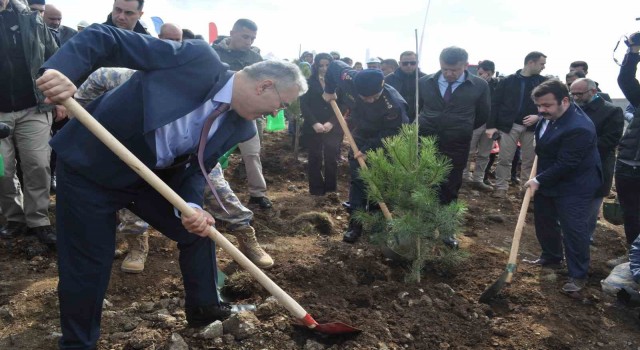 İnönüde 2 bin fidan dikilerek 6 Şubat Deprem Şehitleri Ormanı oluşturuldu