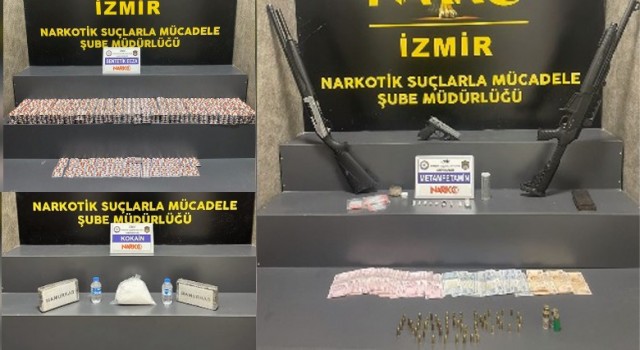İzmirde 69 uyuşturucu operasyonunda 30 şüpheli tutuklandı