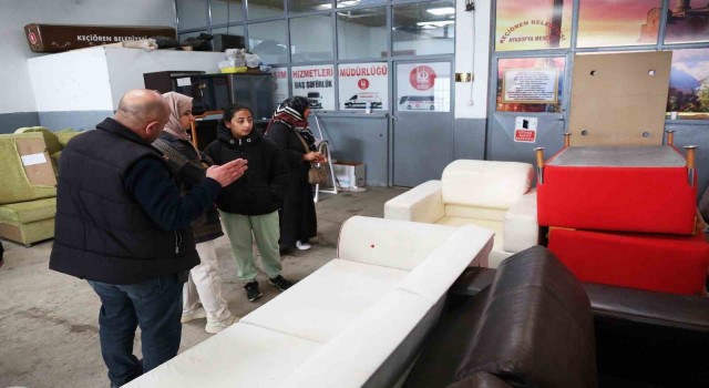 Keçiören Belediyesinden 500den fazla aileye ev eşyası desteği