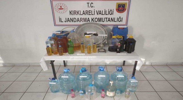 Kırklarelide sahte içki operasyonu