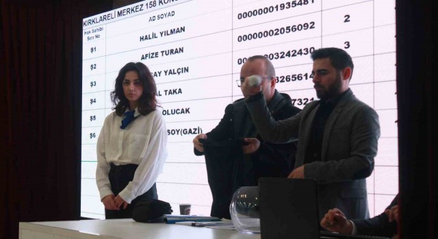 Kırklarelide TOKİ kurası heyecanı