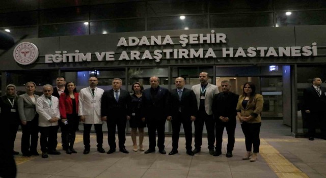 KKTC Cumhurbaşkanı Ersin Tatar, Adana Şehir Hastanesinde hastaları ziyaret etti
