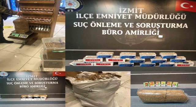 Kocaelide 4 işletmede 7 bin 240 bandrolsüz dolu makaron ele geçirildi