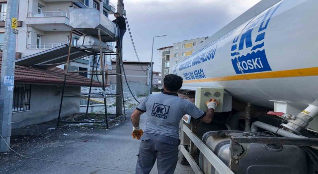 Konya Büyükşehir Hatayda temiz su ihtiyacını gideriyor
