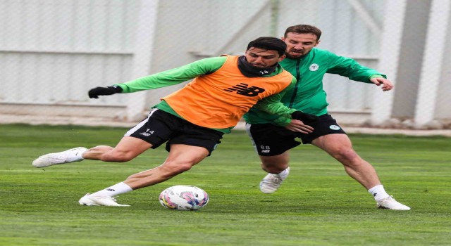 Konyasporda Galatasaray maçı hazırlıkları devam ediyor