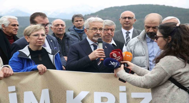 Kuruyan Nilüfer Barajında su krizine karşı çağrıda bulundular