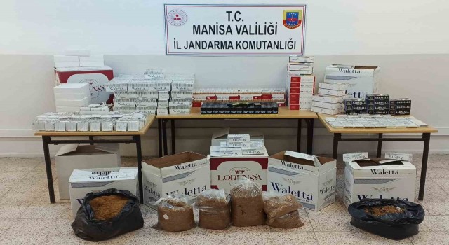 Manisada 3 farklı işyerine kaçak tütün operasyonu