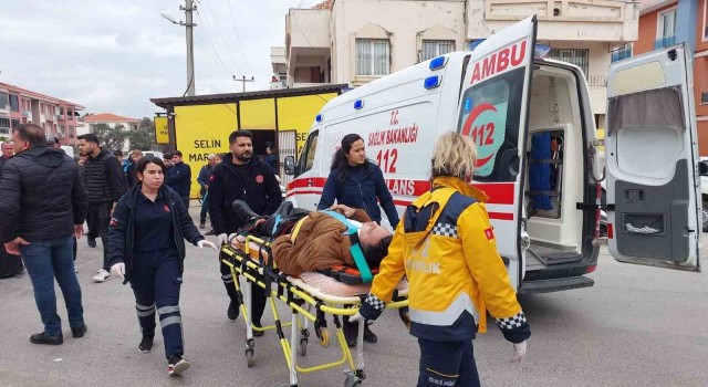 Milasta traktöre çarpan motosikletli kurye yaralandı