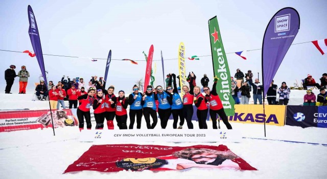 Milliler, CEV Kar Voleybolu Avrupa Turu Wagrain Etabında şampiyon oldu