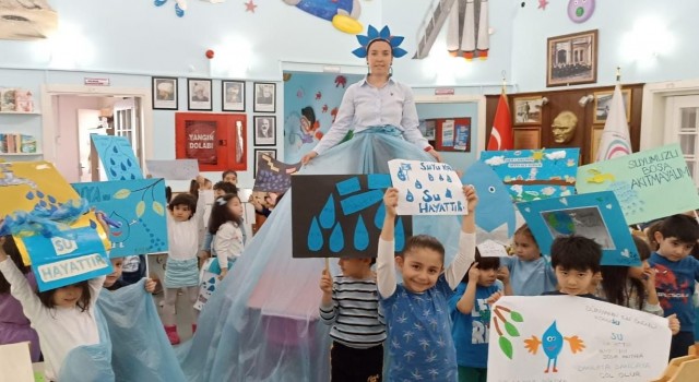 Minik öğrenciler Dünya Su Gününü kutladı