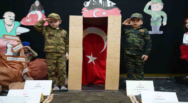 Minikler Çanakkale Zaferini böyle kutladı