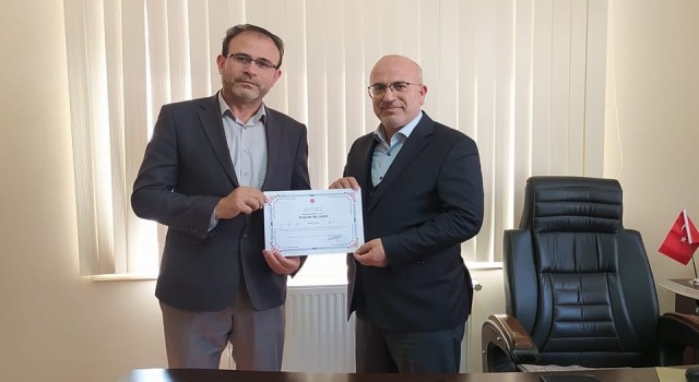 Müezzin Kayyım Bekir Daneye Başarı Belgesi