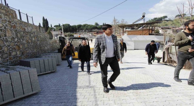 Nazillide yol çalışmaları devam ediyor