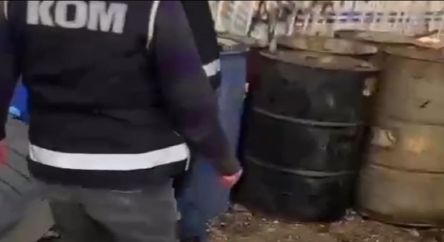 Nizipte 2 bin 500 litre kaçak akaryakıt ele geçirildi