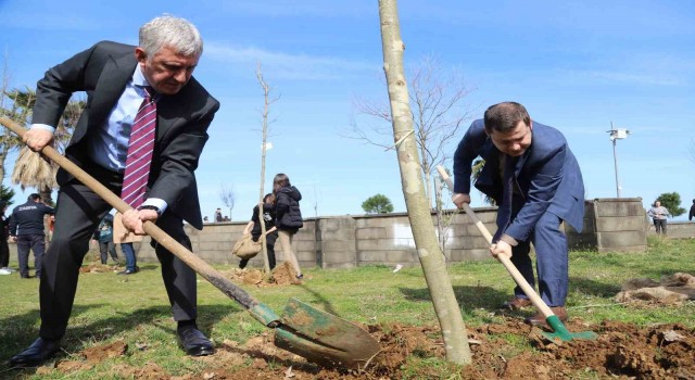 Ofta deprem anısına fidanlar dikildi