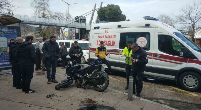 Orduda motosiklet sürücüsü kaza yaptı: 1 yaralı