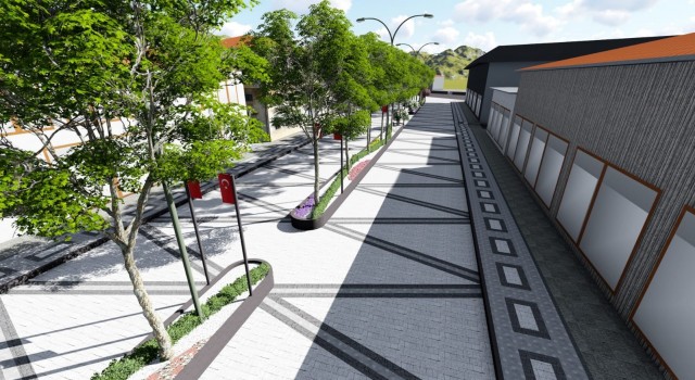 Ortaklar Atatürk Caddesinin çehresi değişiyor