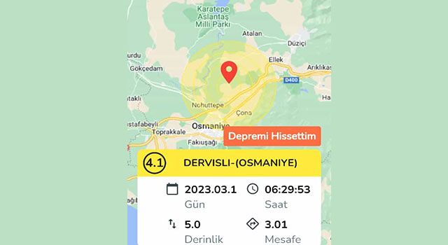 Osmaniye'de Depremin artçı sarsıntıları devam ediyor