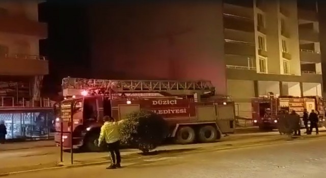 Osmaniyede iş yerinde yangın